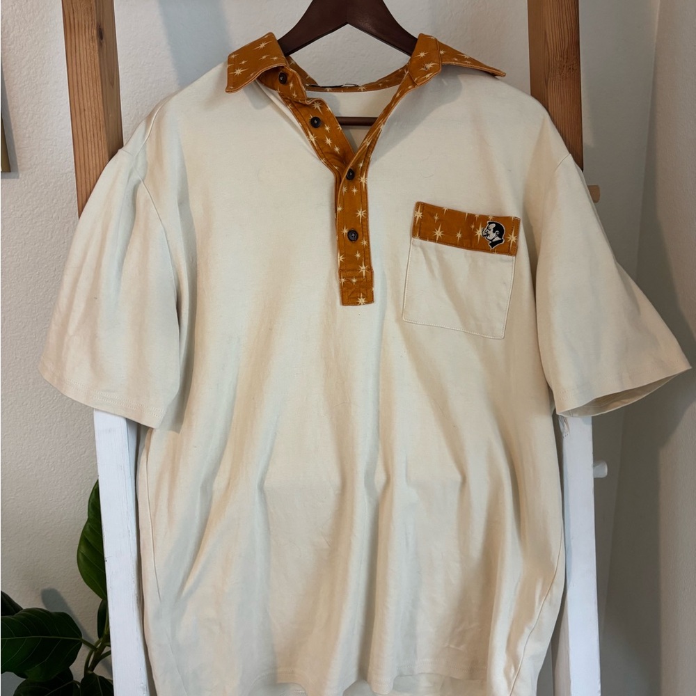 Nation Golf Hard Collar Starry Polo